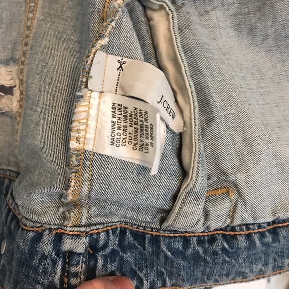 J. Crew distressed jean jacket - Picture 4 of 7
